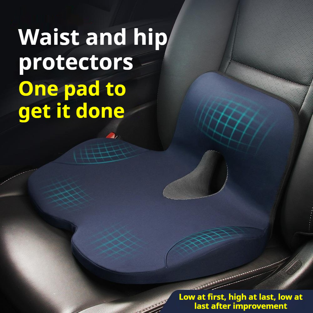 وسادة مقعد معززة لمقعد السائق  - مراجعة Memory Foam Car Neck Pillow Lumbar Support وسعره