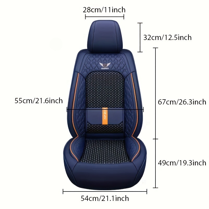 أغطية مقاعد سيارة فاخرة من جلد - مراجعة Leather Car Seat Covers Full Set Universal وسعره