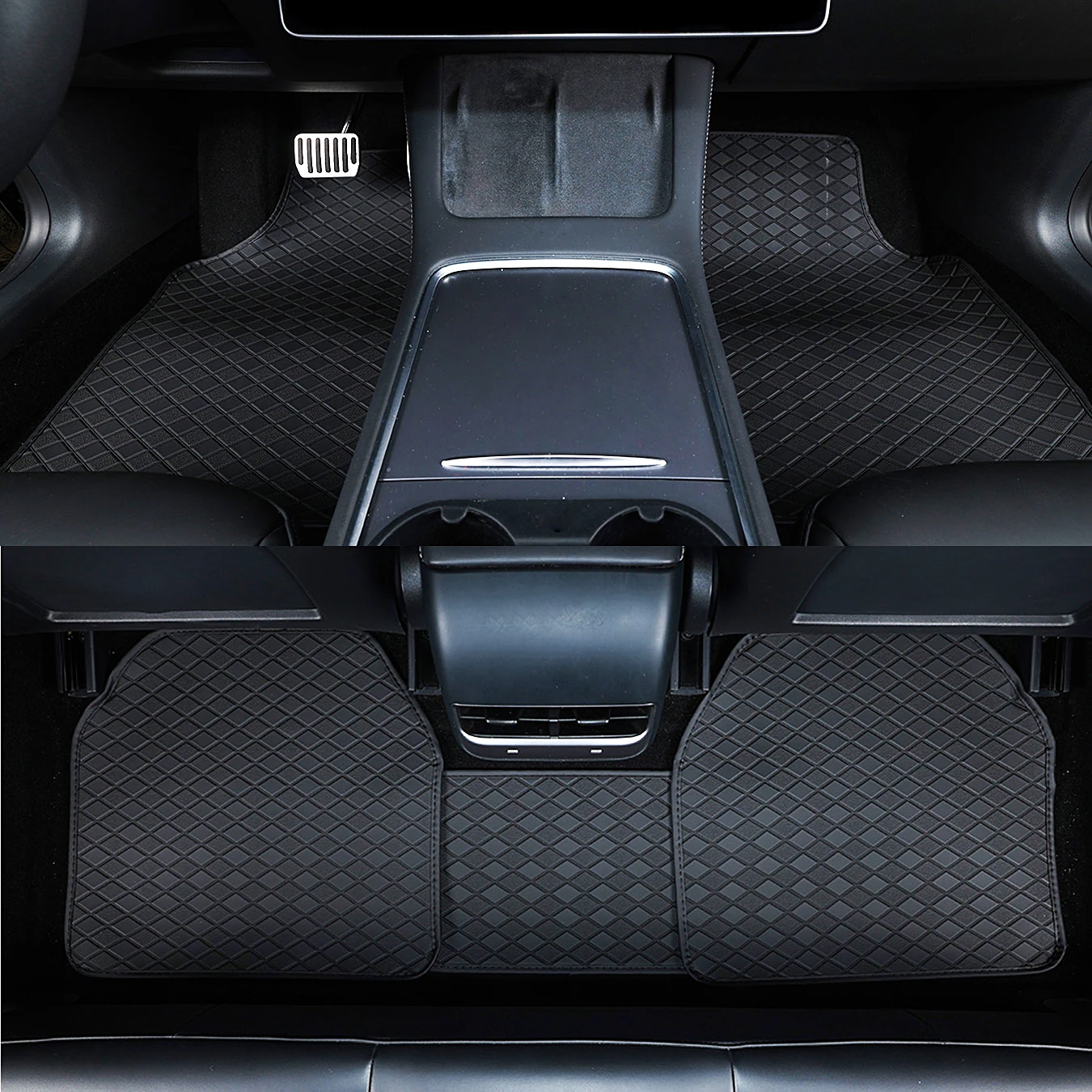 مجموعة كاملة من دواسات أرضية ل - مراجعة Car Floor Mats Universal Waterproof Leather وسعره